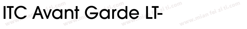 ITC Avant Garde LT字体转换